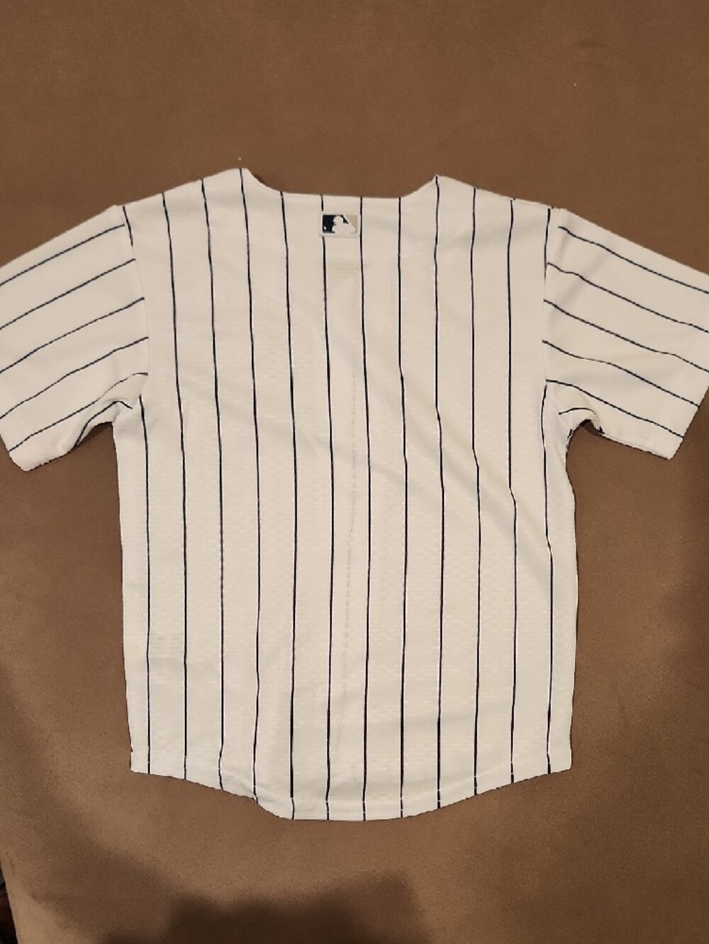 Nike White & Navy Pinstripe Youth Yankees Baseball Jersey Size 3T - Picture 6 of 6